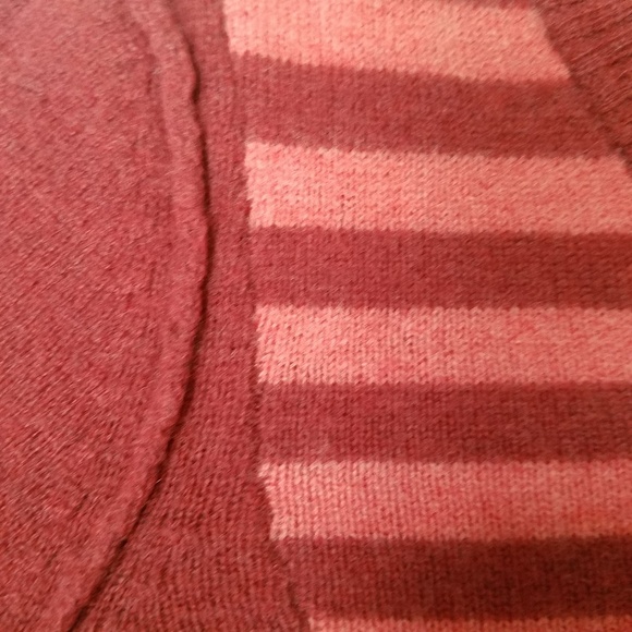 Cashmere Wool Striped Cardigan Sweater - Picture 6 of 8